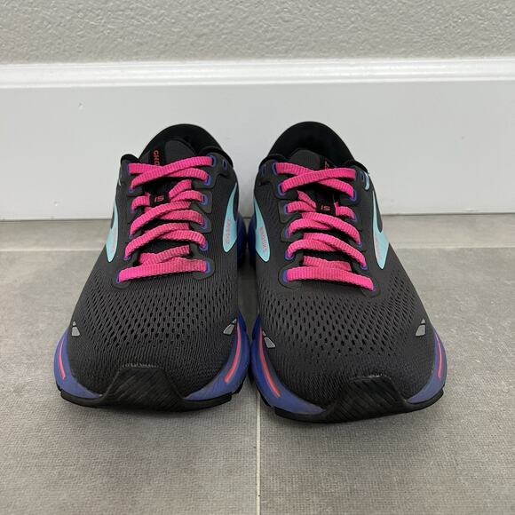 Brooks Ghost 15 Womens 7B Gray Purple Athletic Running Sneakers Comfort Shoes - Picture 2 of 6